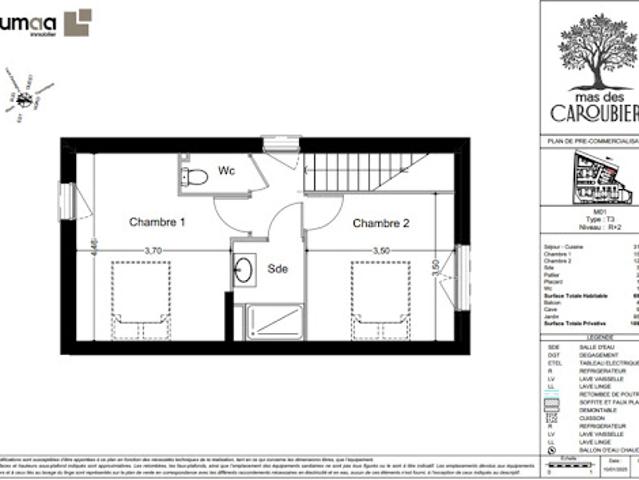 Vente Maison 3 pièces 69 m2 Perpignan