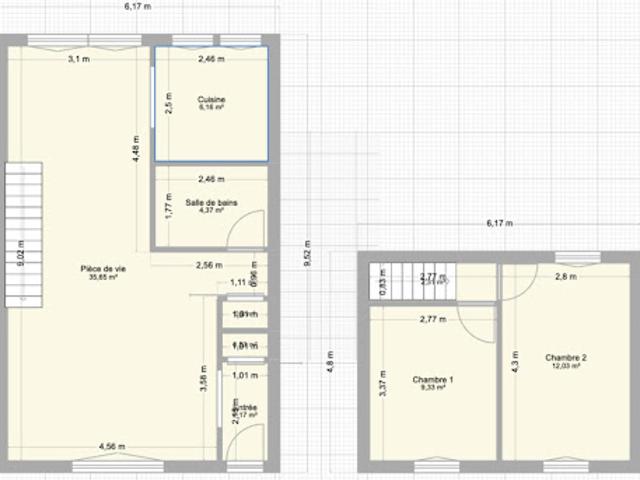 Vente Maison 3 pièces 72 m2 Bordeaux