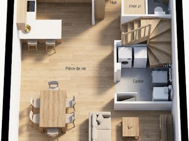 Vente Maison 3 pièces 75 m2 Mérillac