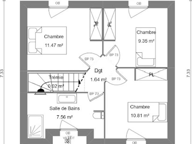 Vente Maison 3 pièces 80 m2 Fressies