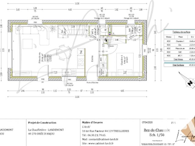 Vente Maison 3 pièces 86 m2 La Remaudière