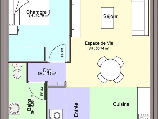 Vente maison 3 pièces Gorges 44