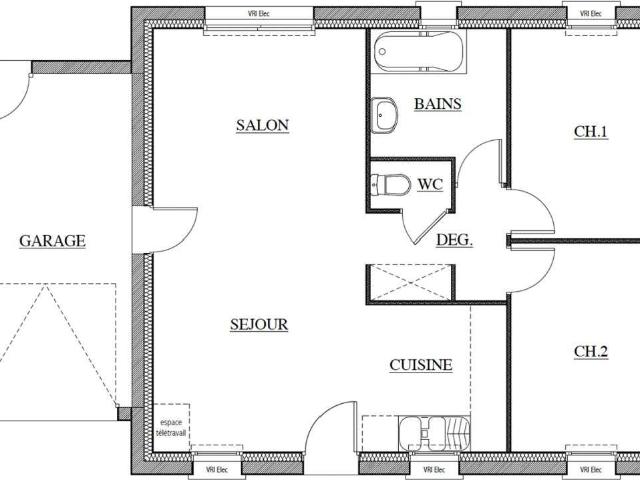 Vente maison 3 pièces Plessé 44