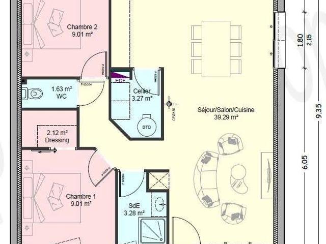 Vente maison 3 pièces Trévron 22