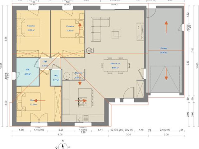 Vente Maison 1 pièce 80 m2 Etrépagny
