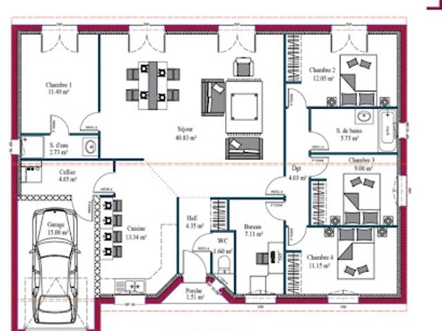 Vente Maison 7 pièces 111 m2 Brax