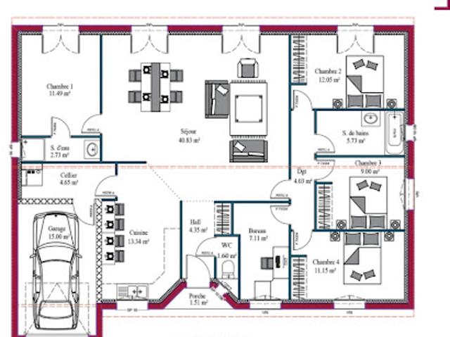Vente Maison 7 pièces 111 m2 Brax