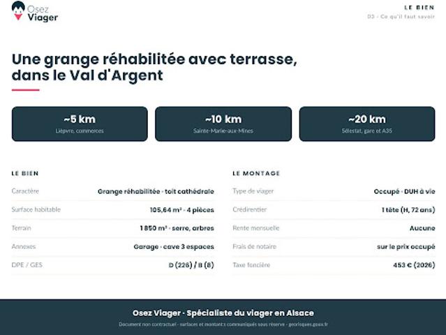 Vente Maison 4 pièces 105.64 m2 Rombach le Franc