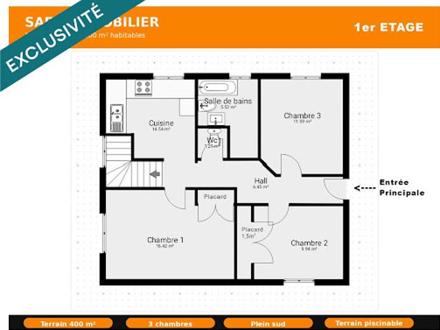Vente Maison 4 pièces 100 m2 Reynès