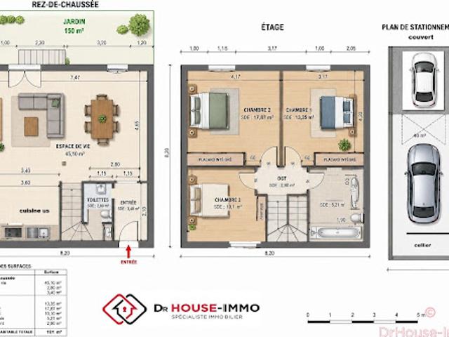 Vente Maison 4 pièces 101 m2 Cugnaux