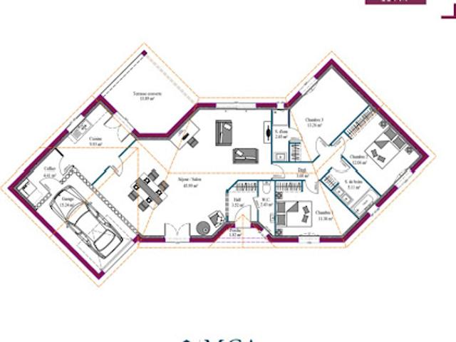 Vente Maison 4 pièces 114 m2 Brax