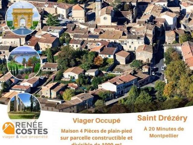 Vente Maison 4 pièces 110 m2 Saint Drézéry