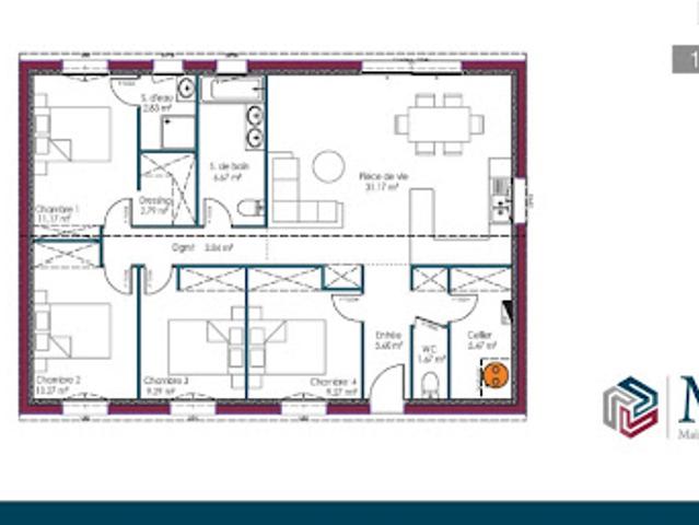 Vente Maison 4 pièces 49 m2 Sainte Bazeille