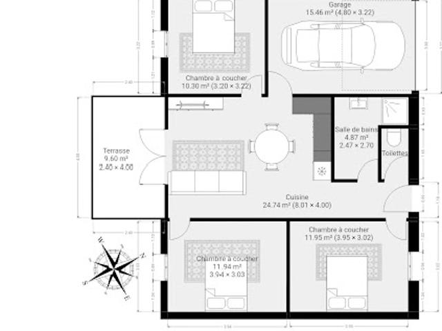 Vente Maison 4 pièces 66.7 m2 Le Buisson de Cadouin
