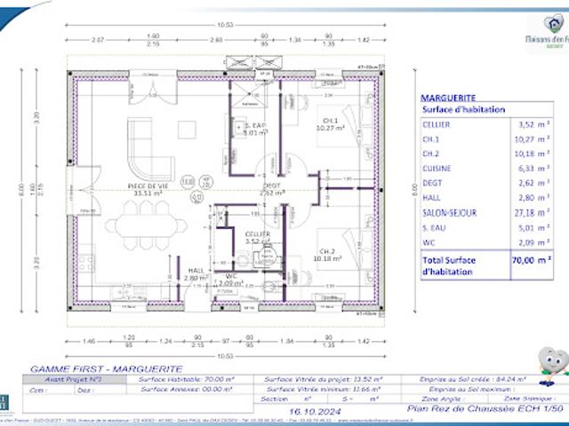 Vente Maison 4 pièces 70 m2 Saugnac et Cambran