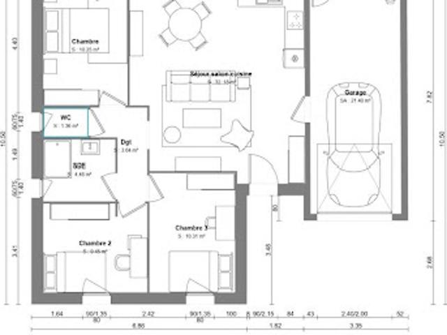 Vente Maison 4 pièces 72 m2 Avrille