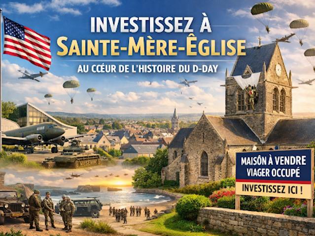 Vente Maison 4 pièces 75 m2 Sainte Mère Eglise