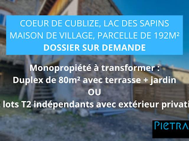 Vente Maison 4 pièces 80 m2 Cublize