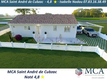 Vente Maison 4 pièces 80 m2 La Lande de Fronsac