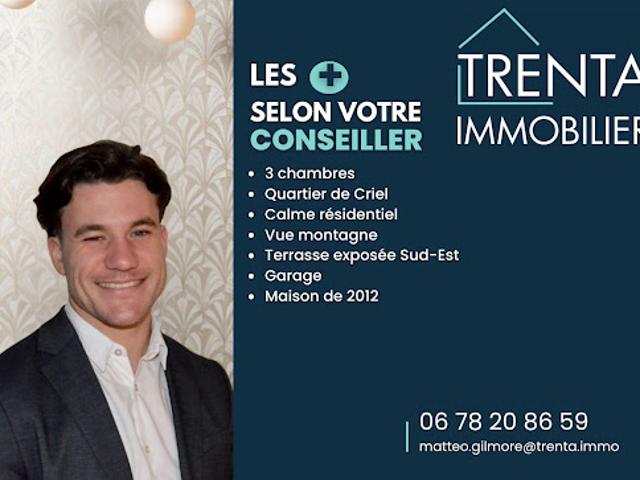 Vente Maison 4 pièces 86 m2 Voiron