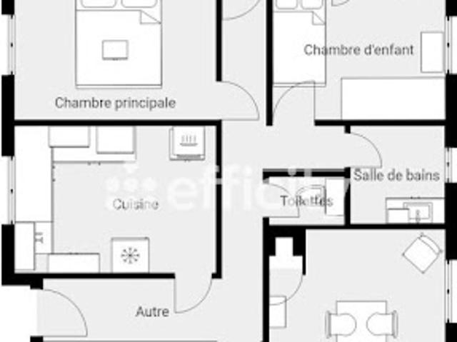 Vente Maison 4 pièces 94 m2 Dieudonné