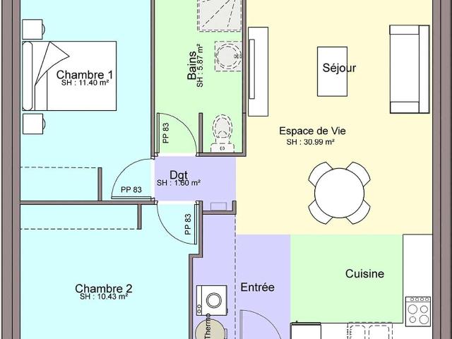 Vente maison 4 pièces Bouaye 44