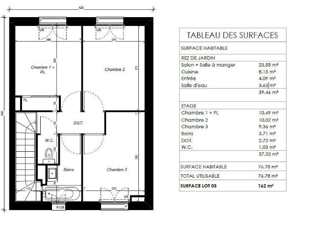 Vente maison 4 pièces Saint Pair sur Mer 50