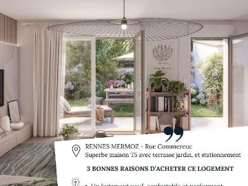 Vente maison 4 pièces Rennes Saint Jacques 35