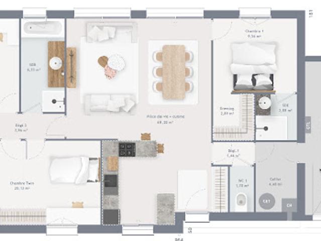 Vente Maison 5 pièces 105 m2 La Queue en Brie