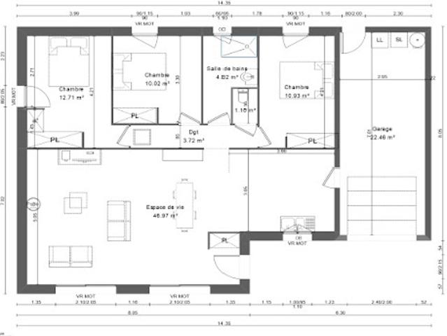 Vente Maison 5 pièces 100 m2 Saint Gabriel Brécy