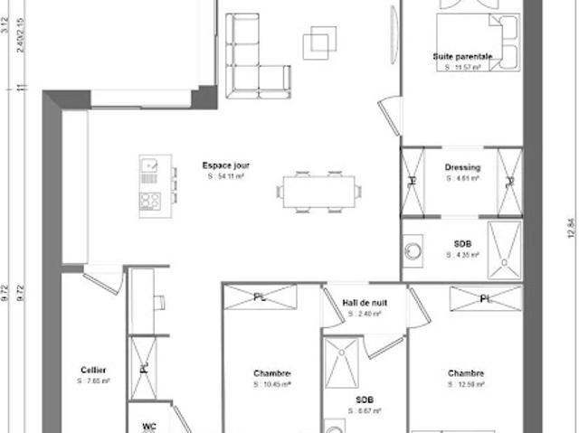 Vente Maison 5 pièces 100 m2 Saultain