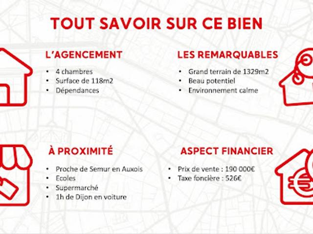 Vente Maison 5 pièces 118 m2 Genay
