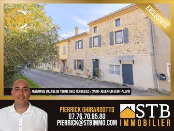 Vente Maison 5 pièces 139 m2 Saint Julien en Saint Alban