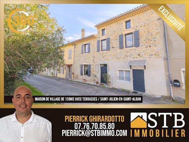 Vente Maison 5 pièces 139 m2 Saint Julien en Saint Alban