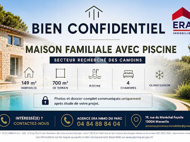 Vente Maison 5 pièces 150 m2 Marseille 11ème