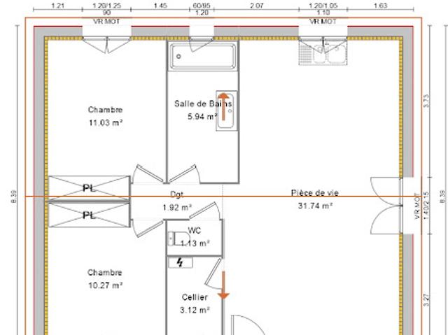 Vente Maison 5 pièces 65 m2 Bas en Basset