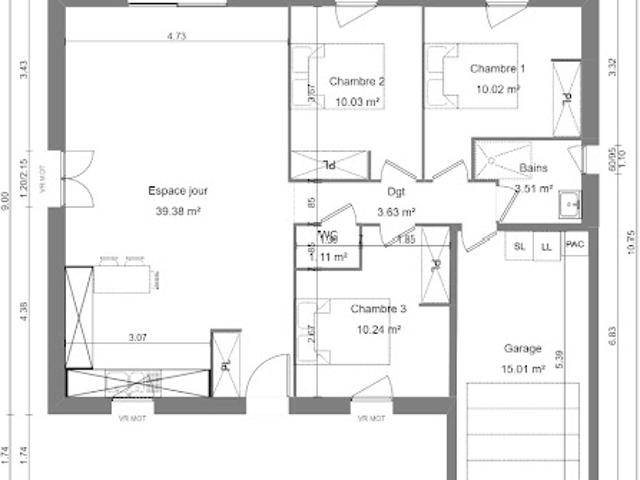 Vente Maison 5 pièces 85 m2 Formigny