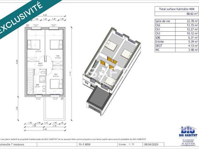 Vente Maison 5 pièces 88 m2 Moineville