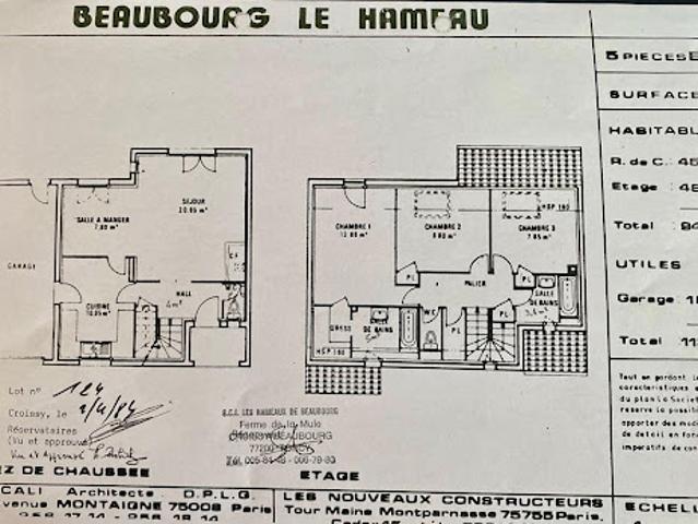 Vente Maison 5 pièces 94.5 m2 Croissy Beaubourg