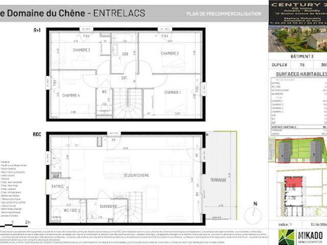 Vente Maison 5 pièces 98.28 m2 Entrelacs