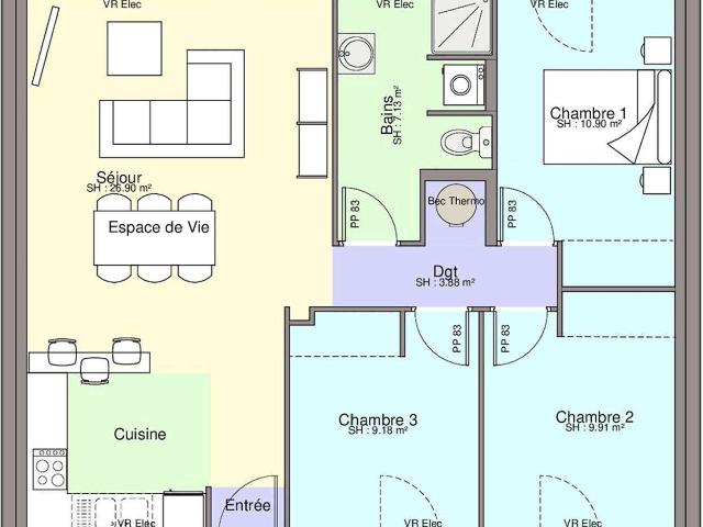 Vente maison 5 pièces Carquefou 44