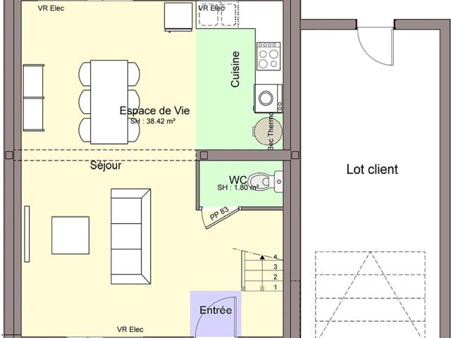 Vente maison 5 pièces Geneston 44