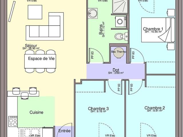 Vente maison 5 pièces Le Bignon 44