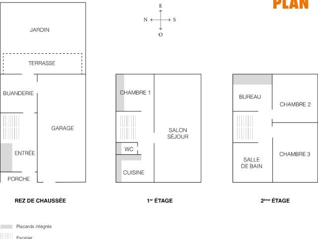 Vente maison 5 pièces Le Mans Prémartine 72