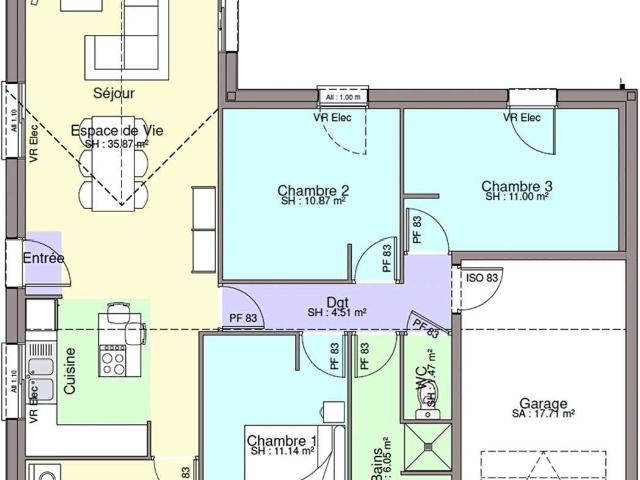 Vente maison 5 pièces Montbert 44