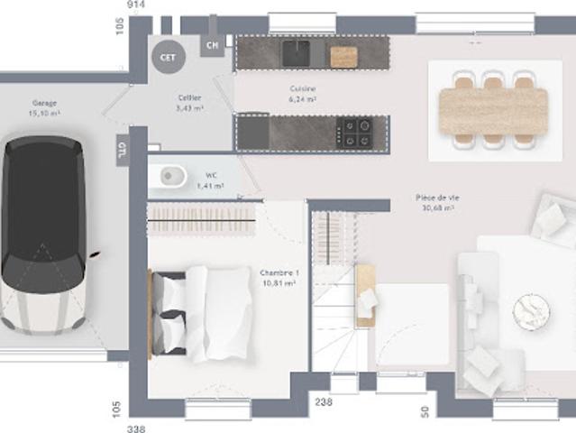 Vente Maison 6 pièces 100 m2 Bruille lez Marchiennes