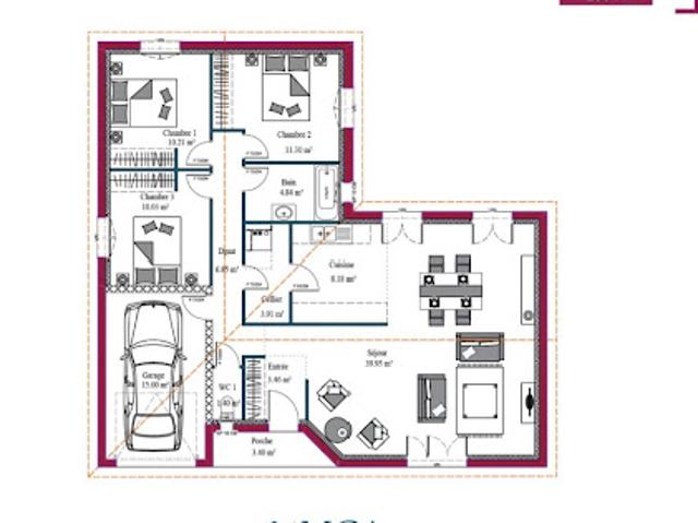 Vente Maison 6 pièces 100 m2 Gujan Mestras