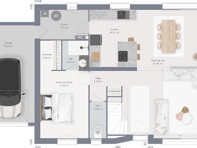 Vente Maison 6 pièces 115 m2 Mazingarbe