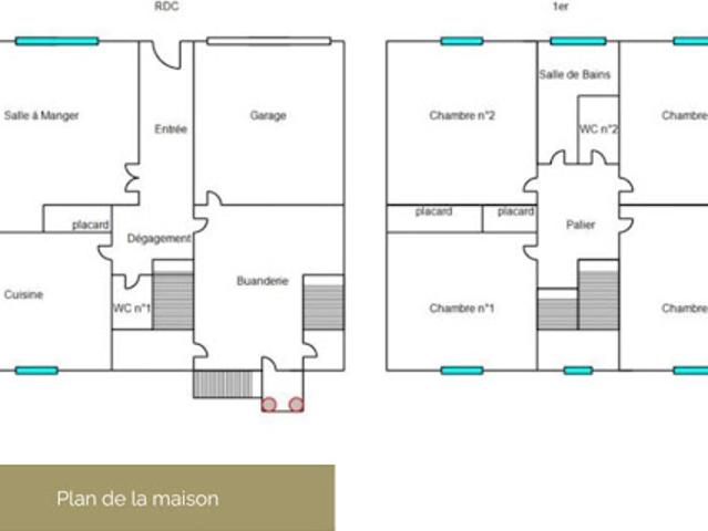 Vente Maison 6 pièces 115 m2 Ria Sirach