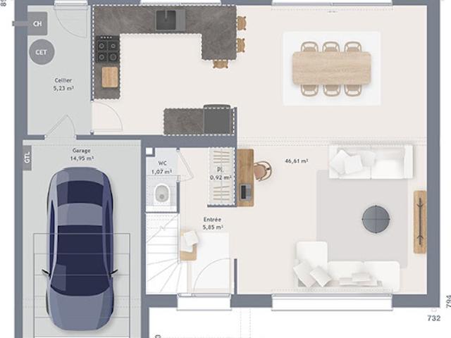 Vente Maison 6 pièces 125 m2 Camphin en Pévèle